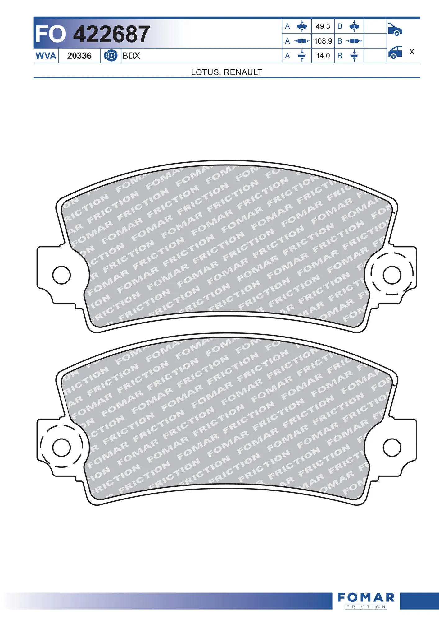 Brake Pad Set, disc brake